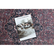 ANDRE 2288 mosható szőnyeg keleti vintage csúszásgátló - bordó / szürke